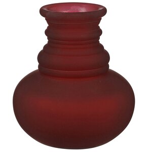 Стеклянная ваза Леди Батори 16 см, бургунди Edelman фото 3