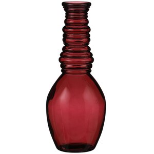 Стеклянная ваза Леди Батори 30 см, малиновая Edelman фото 8
