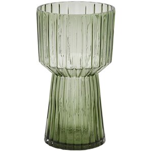 Стеклянная ваза Гильбрен 29 см малахитовая EDG фото 1