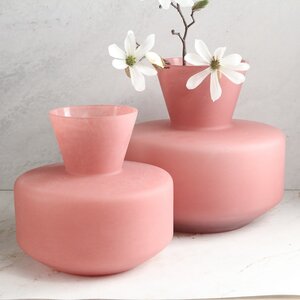 Декоративная ваза Элебрун 25 см розовая EDG фото 1