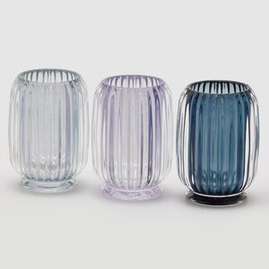 Стеклянная ваза Rozemari 12 см лавандовая EDG фото 4
