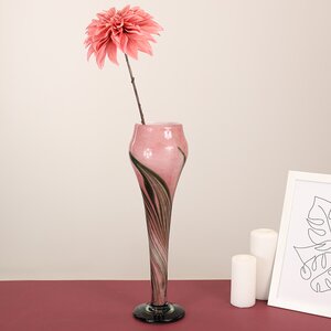 Декоративная ваза Albigono 45 см изумрудно-розовая EDG фото 2