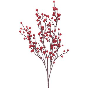 Декоративная ветка с ягодами Скарлет Берри 70 см Edelman фото 1
