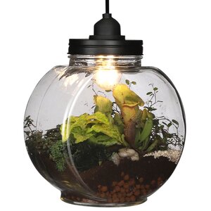 Стеклянная ваза с подсветкой для флорариума и композиций Глациус 24*14 см, IP20 Edelman фото 3