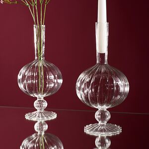 Стеклянная ваза-подсвечник Monofiore 25 см EDG фото 2