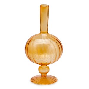 Стеклянная ваза Monofiore 25 см оранжевая EDG фото 7