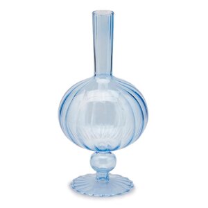 Стеклянная ваза Monofiore 25 см голубая EDG фото 9