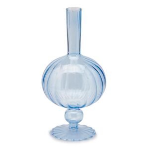 Стеклянная ваза Monofiore 25 см голубая EDG фото 9