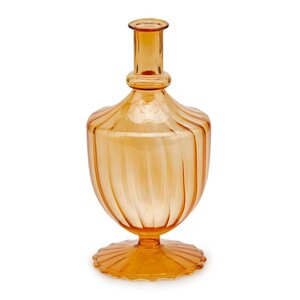 Стеклянная ваза-подсвечник Monofiore 20 см оранжевая EDG фото 11