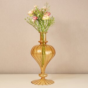 Стеклянная ваза Monofiore 30 см оранжевая EDG фото 2