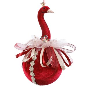 Елочный шар Королевская Птица Джеральдин 20*10 см, подвеска Noel Collection (Katherine’s Style) фото 1