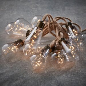 Ретро гирлянда Кроненберг, 10 ламп, теплые белые LED, 3.15 м, IP20 Edelman фото 2
