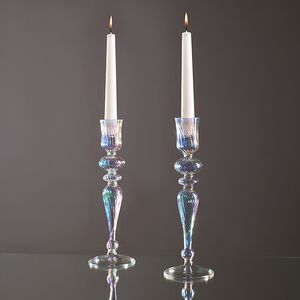 Стеклянный подсвечник RainbowLight 27 см EDG фото 2