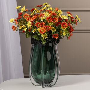 Стеклянная ваза Фергюсон 30 см зеленая EDG фото 2