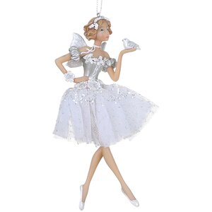 Елочная игрушка Балерина Леди Фарфалла - Каталонский Танец 6 см, подвеска Edelman фото 1