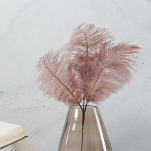 Декоративная ветка с перьями Инфламаре 61 см розовая Edelman фото 1