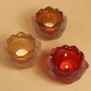 Стеклянный подсвечник Цветок - Felicita Bordo 11 см EDG фото 5