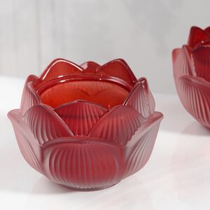 Стеклянный подсвечник Цветок - Felicita Bordo 11 см EDG фото 3