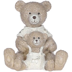 Новогодняя фигурка Медвежья Нежность: Папа и малыш Винни 8 см Edelman фото 1