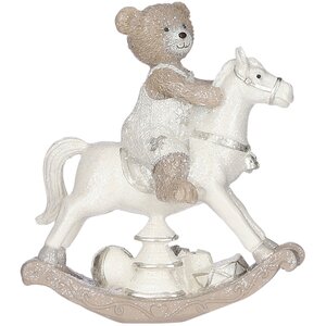 Новогодняя фигурка Медвежья Нежность: Мишка Винни на лошадке-качалке 15 см Edelman фото 1