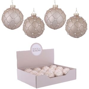 Набор стеклянных шаров Жемчужный Contre Danse 8 см, 11 шт, уцененный Edelman фото 2