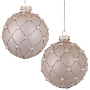 Набор стеклянных шаров Жемчужный Contre Danse 8 см, 11 шт, уцененный Edelman фото 3