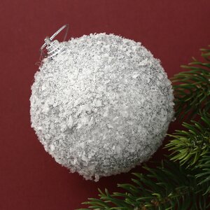 Набор елочных шаров Fluffy Shine: Silver frost 8 см, 24 шт Edelman фото 2