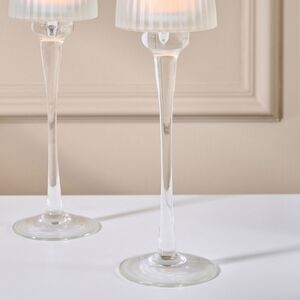 Стеклянный подсвечник-бокал Foscolo White 27 см EDG (ЭДГ) фото 4