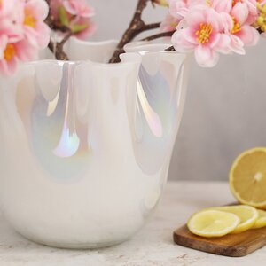 Декоративная ваза Алеберта 18 см белая EDG фото 3