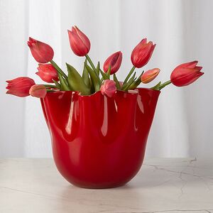 Декоративная ваза Алеберта 18 см красная EDG фото 2