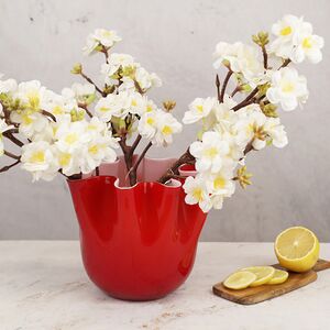 Декоративная ваза Алеберта 18 см красная EDG фото 4