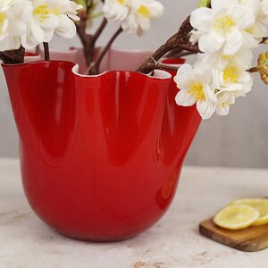 Декоративная ваза Алеберта 18 см красная EDG фото 4