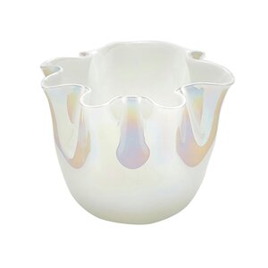 Декоративная ваза Алеберта 14 см белая EDG фото 5