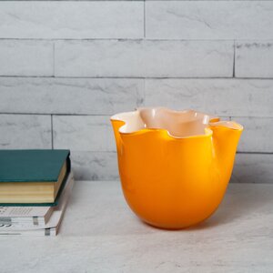 Декоративная ваза Алеберта 14 см оранжевая EDG фото 1