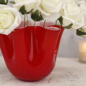 Декоративная ваза Алеберта 14 см красная EDG фото 2