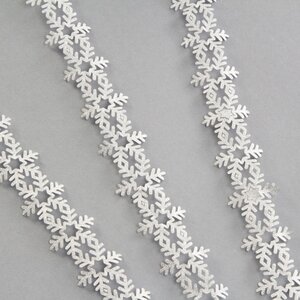 Декоративная клейкая лента Снежинки - Winter Story 300*4 см серебряная Edelman фото 2