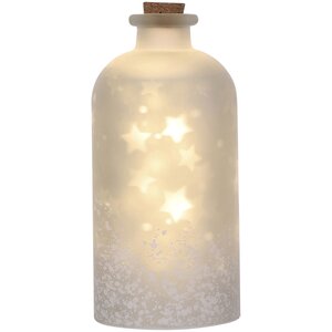 Декоративный светильник Dancing Stars 24 см, теплая белая LED подсветка, на батарейках, стекло Edelman фото 3