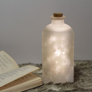 Декоративный светильник Dancing Stars 24 см, теплая белая LED подсветка, на батарейках, стекло Edelman фото 2