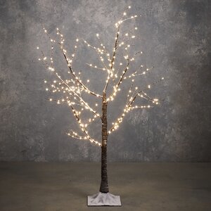 Светодиодное дерево Medeires Brown 120 см, 300 теплых белых LED ламп, таймер, IP44 Edelman фото 1