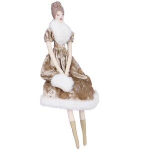 Декоративная фигура Мадам Прюденс в кремовом платье 47 см Edelman фото 1