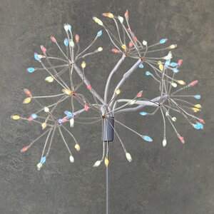 Светодиодное украшение Одуванчик Бронда 50 см, 80 разноцветных LED ламп, IP44 Edelman фото 1
