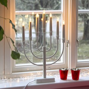 Семисвечник Kristina 47*30 см белый Star Trading фото 3