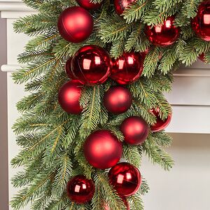 Гирлянда из елочных шаров Гранатовая Нить - Winter Gems 180*17 см, пластик Winter Deco фото 7