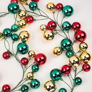 Гирлянда из елочных шаров Волшебные Самоцветы - Winter Gems 180*14 см, пластик Winter Deco фото 8