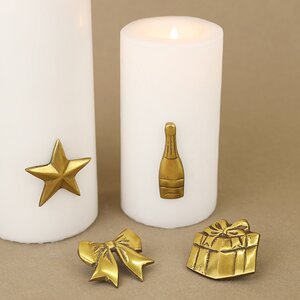 Набор украшений для свечей Golden Holiday 13 см, 4 шт Edelman фото 1