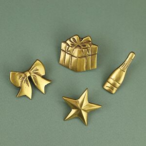 Набор украшений для свечей Golden Holiday 13 см, 4 шт Edelman фото 4