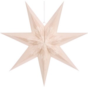 Подвесная звезда Рошато 60 см бежевая