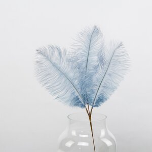Декоративная ветка с перьями Trixypona 61 см голубая Edelman фото 2