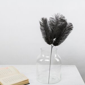 Декоративная ветка с перьями Trixypona 61 см черная Edelman фото 3