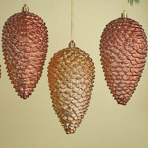 Елочные игрушки Шишка - Baston Royale 16*9 см, 4 шт, пластик Winter Deco фото 2